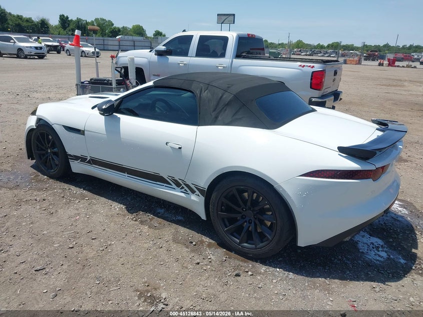 2014 Jaguar F-type VIN SAJWA6E73E8K00977 IAAI salvage auction — FRONT END, Clear (Arkansas), sold $4,300 on 2026-07-08 (photo 3)