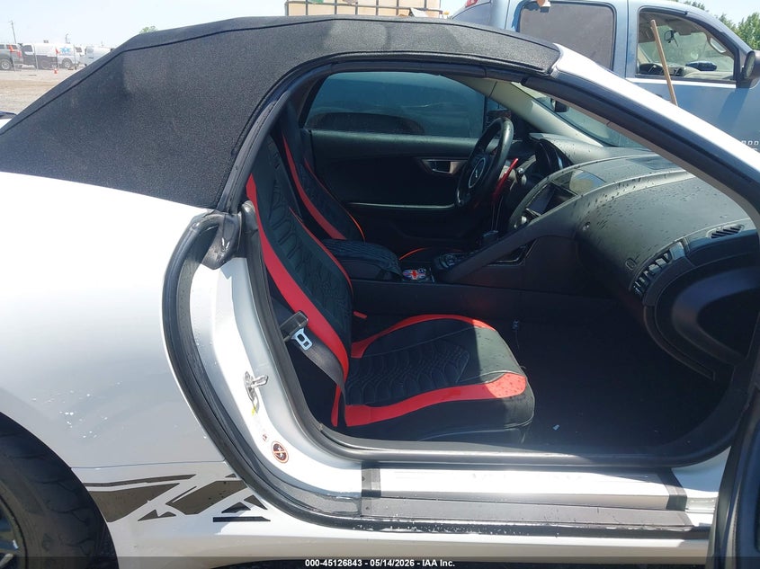 2014 Jaguar F-type VIN SAJWA6E73E8K00977 IAAI salvage auction — FRONT END, Clear (Arkansas), sold $4,300 on 2026-07-08 (photo 5)