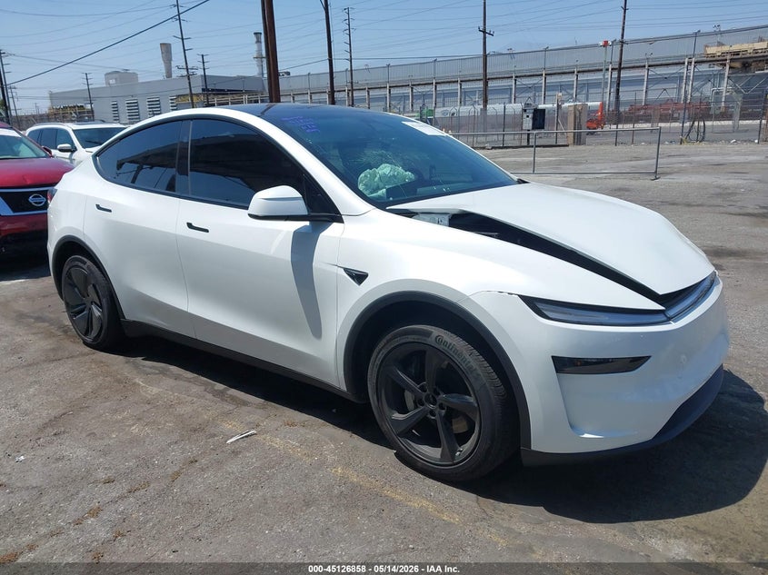 2026 Tesla Model y VIN 7SAYGDED3TF459758 IAAI salvage auction — FRONT END, Salvage (California), sold $15,600 on 2026-07-30 (photo 1)