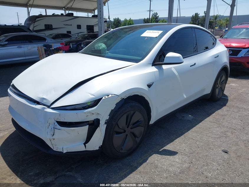 2026 Tesla Model y VIN 7SAYGDED3TF459758 IAAI salvage auction — FRONT END, Salvage (California), sold $15,600 on 2026-07-30 (photo 2)