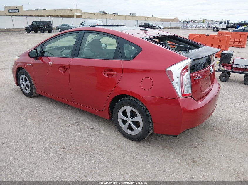 2012 Toyota Prius VIN JTDKN3DU5C5466183 IAAI salvage auction — HAIL, Salvage (Kansas), sold $2,500 on 2026-08-01 (photo 3)