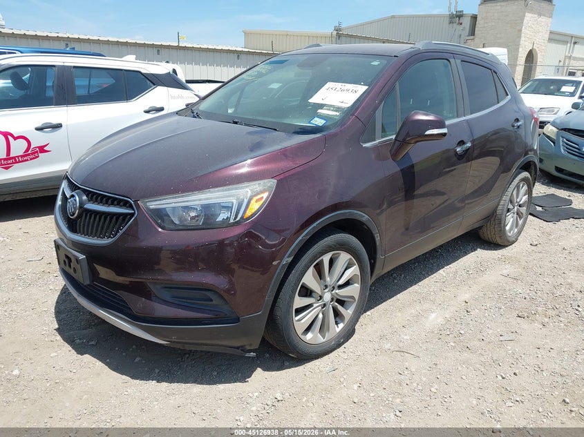 2017 Buick Encore VIN KL4CJASBXHB104228 IAAI salvage auction — LEFT FRONT, Salvage (Texas), sold $3,650 on 2026-07-13 (photo 2)