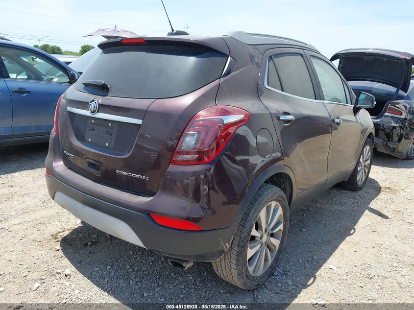 2017 Buick Encore VIN KL4CJASBXHB104228 IAAI salvage auction — LEFT FRONT, Salvage (Texas), sold $3,650 on 2026-07-13 (photo 4)