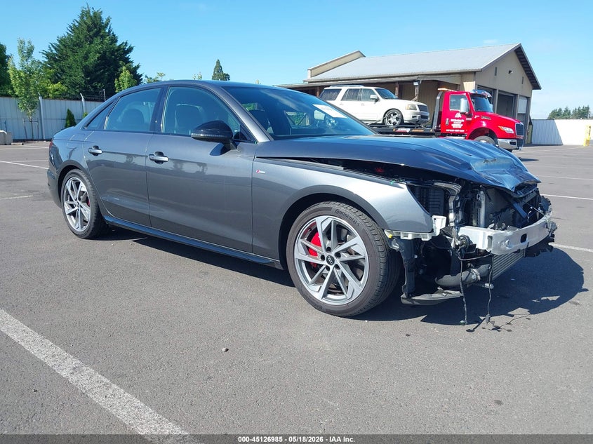 2024 Audi A4 VIN WAUEAAF41RN002615 IAAI salvage auction — FRONT END, Salvage (Oregon), sold $13,250 on 2026-07-07 (photo 1)