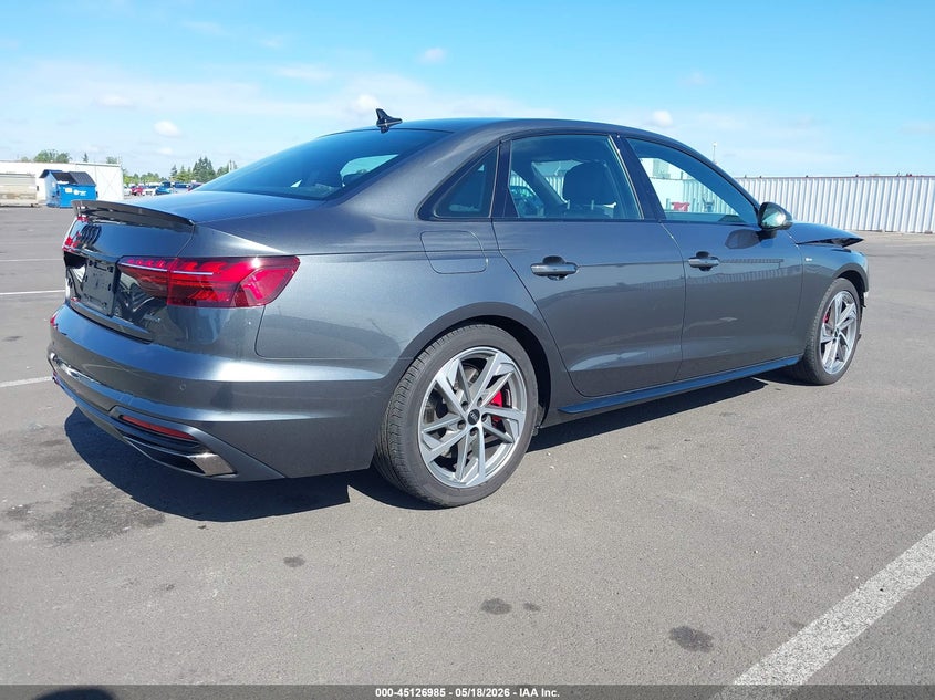 2024 Audi A4 VIN WAUEAAF41RN002615 IAAI salvage auction — FRONT END, Salvage (Oregon), sold $13,250 on 2026-07-07 (photo 4)