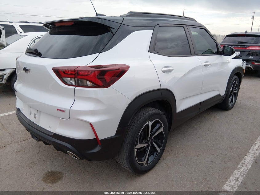 2021 Chevrolet Trailblazer VIN KL79MTSL7MB131535 IAAI salvage auction — FRONT END, Original (Texas), sold $3,800 on 2026-07-08 (photo 4)