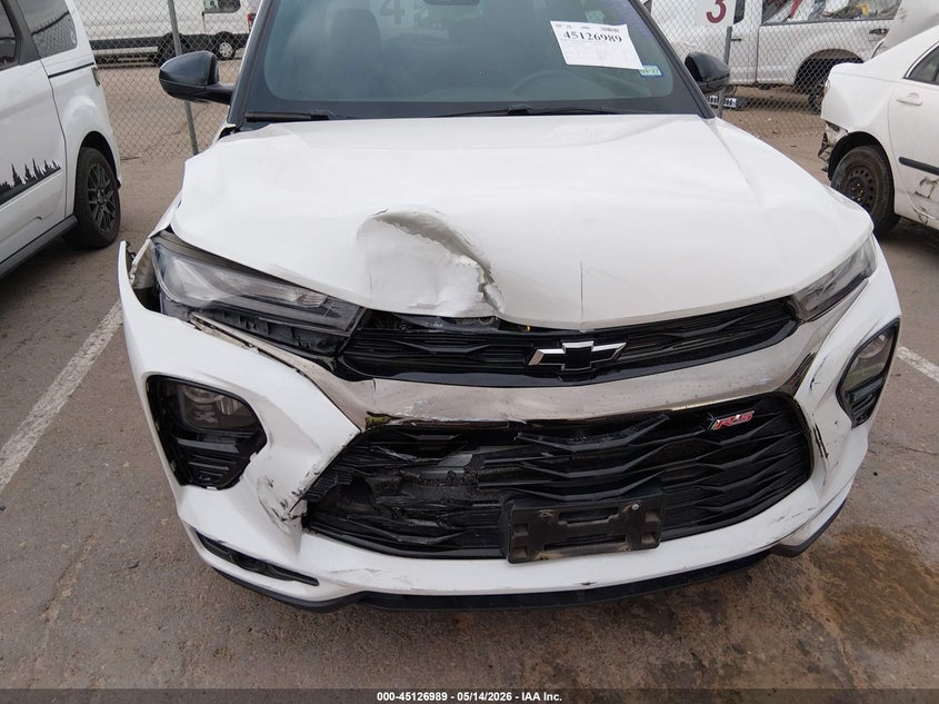 2021 Chevrolet Trailblazer VIN KL79MTSL7MB131535 IAAI salvage auction — FRONT END, Original (Texas), sold $3,800 on 2026-07-08 (photo 6)