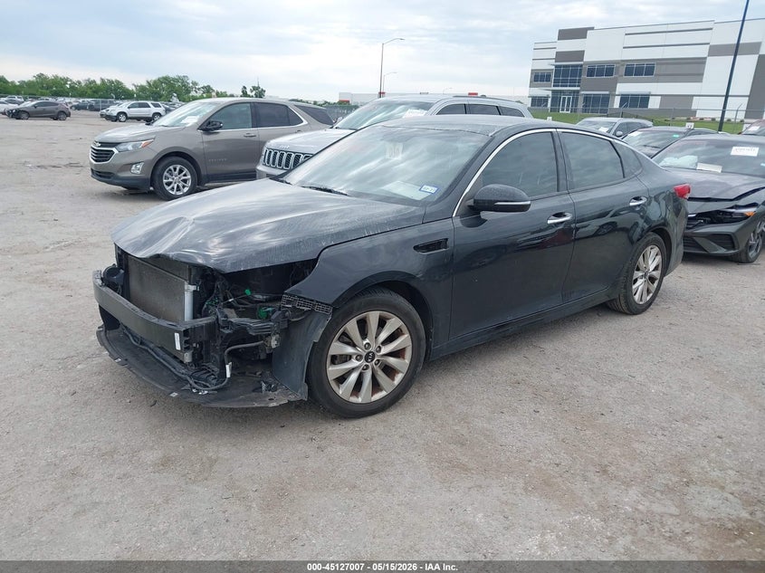 2017 Kia Optima VIN 5XXGU4L34HG137601 IAAI salvage auction — FRONT END, Original (Texas), sold $1,625 on 2026-07-07 (photo 2)