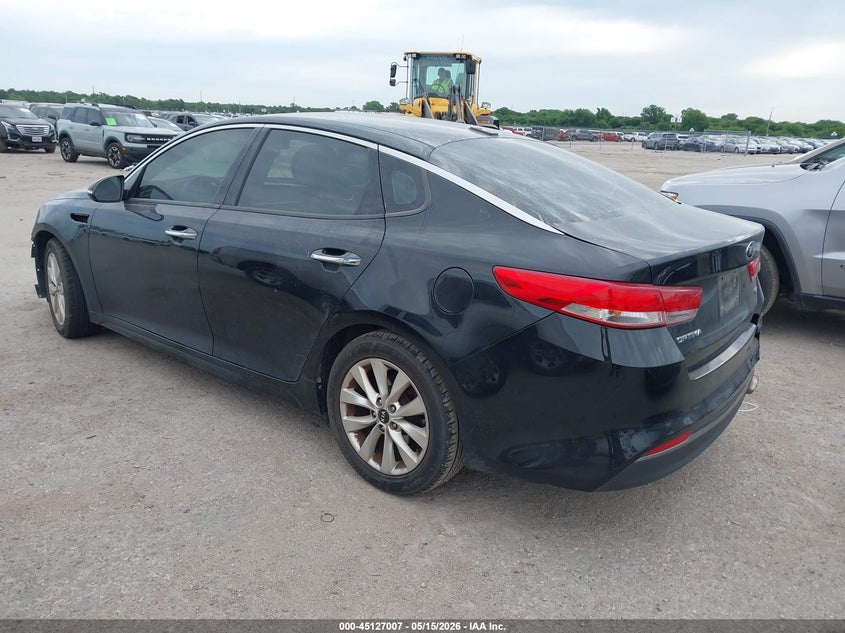 2017 Kia Optima VIN 5XXGU4L34HG137601 IAAI salvage auction — FRONT END, Original (Texas), sold $1,625 on 2026-07-07 (photo 3)