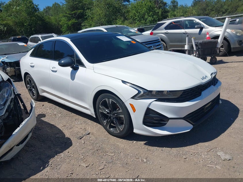 2023 Kia K5 VIN 5XXG64J28PG180390 IAAI salvage auction — FRONT END, Salvage (Alabama), sold $4,800 on 2026-07-08 (photo 1)