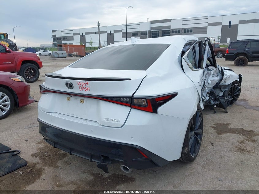 2023 Lexus Is VIN JTHGZ1B21P5059501 IAAI salvage auction — RIGHT SIDE, Salvage (Texas), sold $5,300 on 2026-07-28 (photo 4)