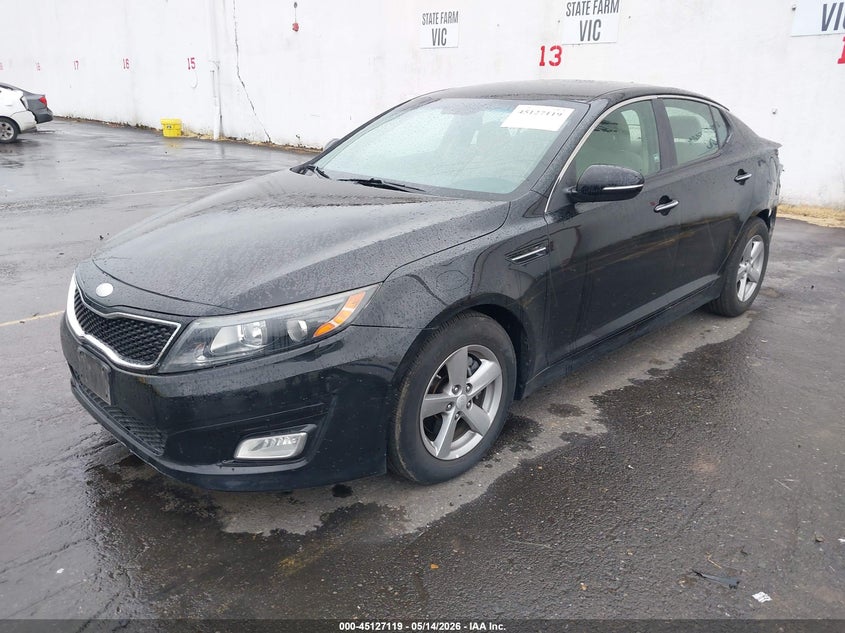 2014 Kia Optima VIN 5XXGM4A73EG310963 IAAI salvage auction — LEFT REAR, Salvage (Oregon), sold $700 on 2026-07-17 (photo 2)