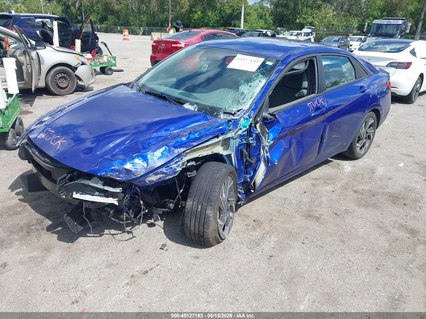 2025 Hyundai Elantra VIN KMHLM4DG8SU040513 IAAI salvage auction — LEFT FRONT, Certificate Of Destruction (Florida), sold $2,975 on 2026-07-29 (photo 2)