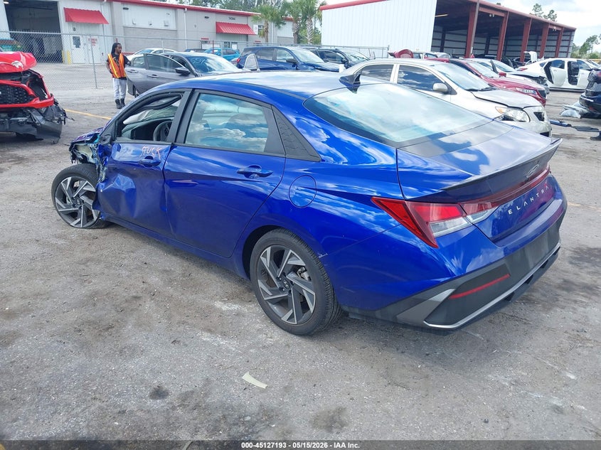 2025 Hyundai Elantra VIN KMHLM4DG8SU040513 IAAI salvage auction — LEFT FRONT, Certificate Of Destruction (Florida), sold $2,975 on 2026-07-29 (photo 3)