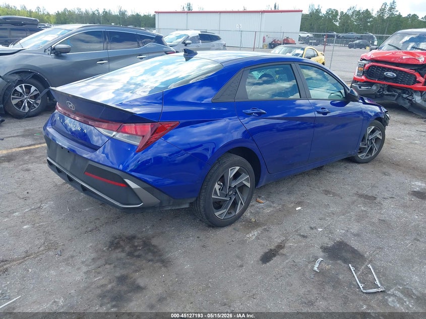 2025 Hyundai Elantra VIN KMHLM4DG8SU040513 IAAI salvage auction — LEFT FRONT, Certificate Of Destruction (Florida), sold $2,975 on 2026-07-29 (photo 4)