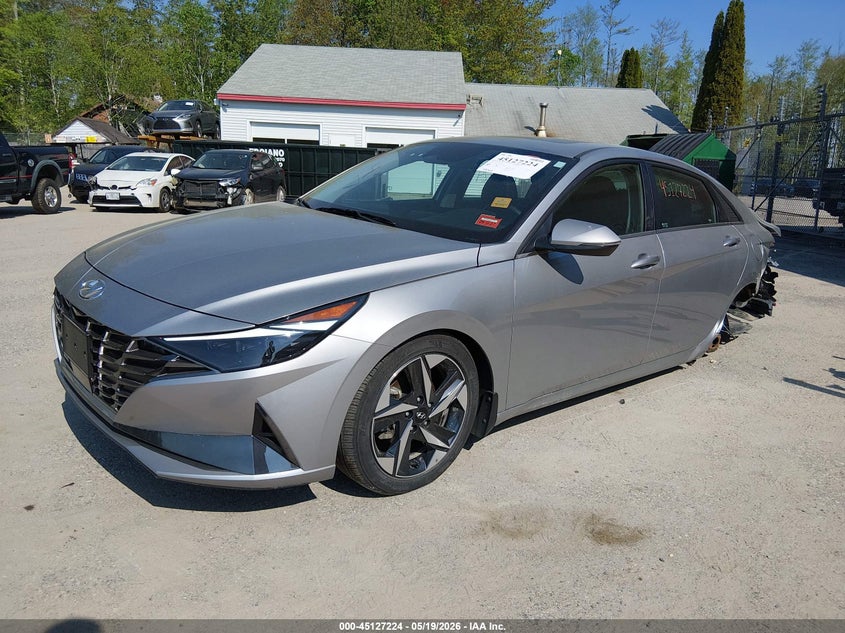 2023 Hyundai Elantra VIN 5NPLP4AG3PH117922 IAAI salvage auction — LEFT REAR, Salvage (Maine), sold $4,700 on 2026-07-06 (photo 2)