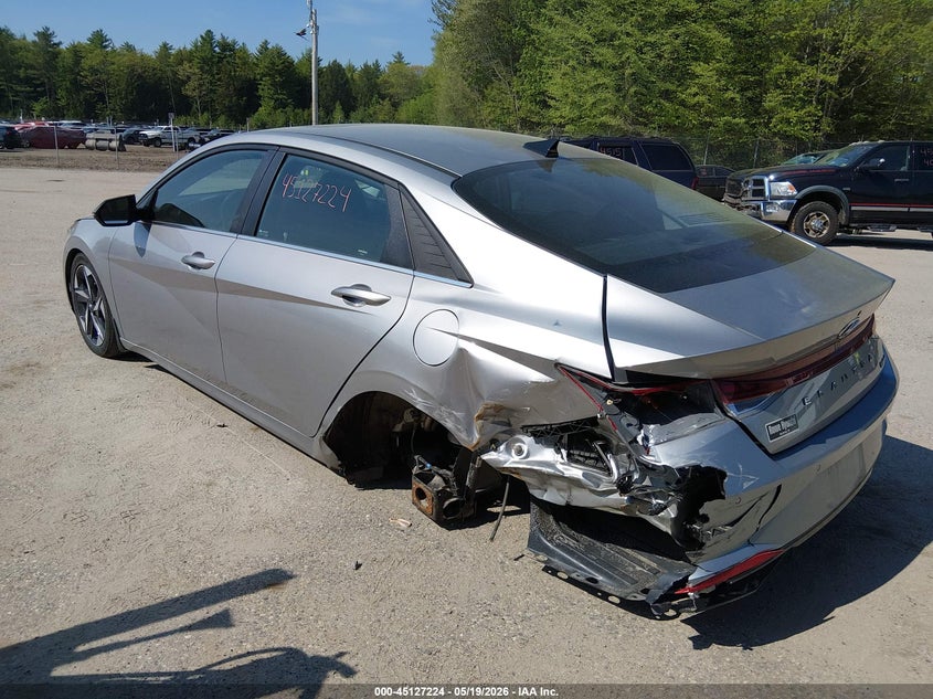 2023 Hyundai Elantra VIN 5NPLP4AG3PH117922 IAAI salvage auction — LEFT REAR, Salvage (Maine), sold $4,700 on 2026-07-06 (photo 3)