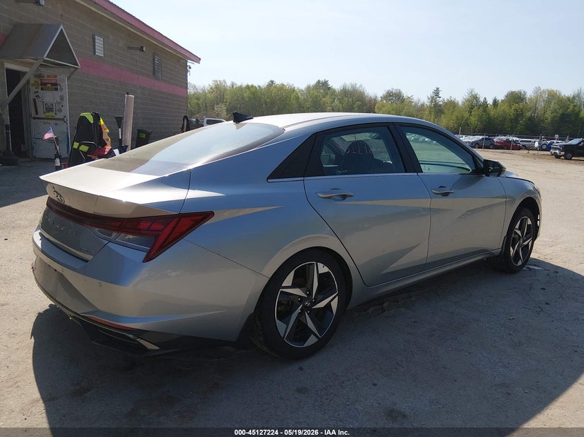 2023 Hyundai Elantra VIN 5NPLP4AG3PH117922 IAAI salvage auction — LEFT REAR, Salvage (Maine), sold $4,700 on 2026-07-06 (photo 4)