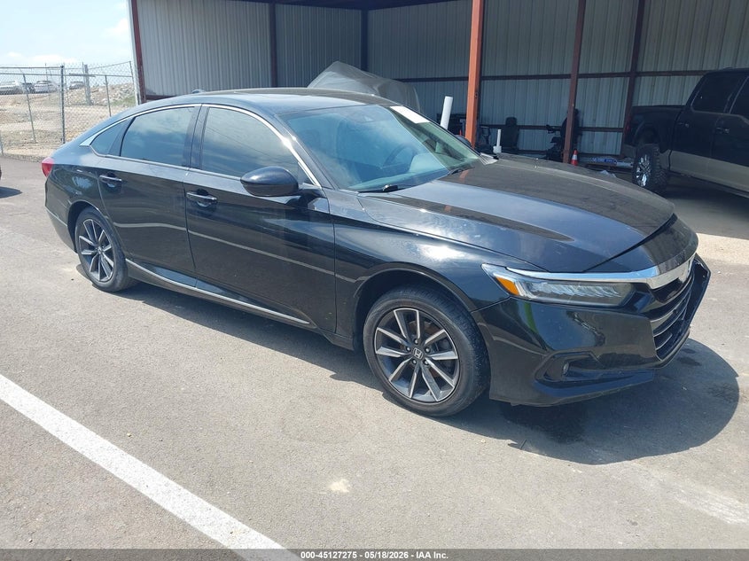 2022 Honda Accord VIN 1HGCV1F50NA031405 IAAI salvage auction — LEFT FRONT, Salvage (Mississippi), sold $6,275 on 2026-07-09 (photo 1)