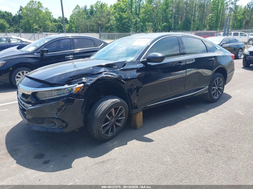 2022 Honda Accord VIN 1HGCV1F50NA031405 IAAI salvage auction — LEFT FRONT, Salvage (Mississippi), sold $6,275 on 2026-07-09 (photo 2)