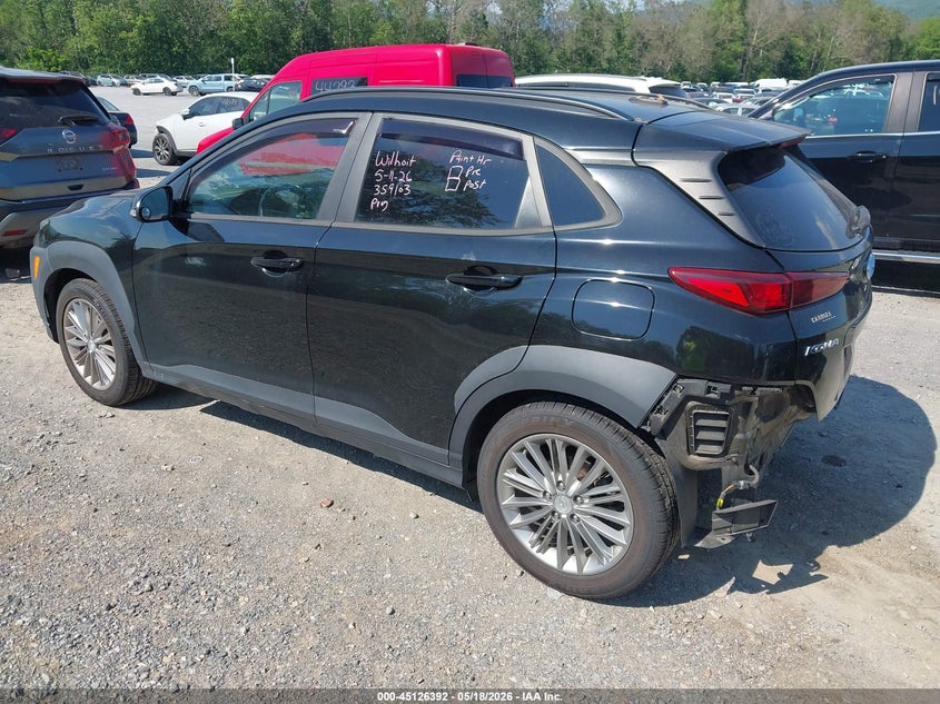 2020 Hyundai Kona VIN KM8K22AA1LU519752 IAAI salvage auction — REAR END, Salvage (Virginia), sold $3,750 on 2026-07-14 (photo 3)