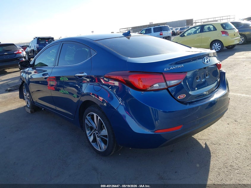 2014 Hyundai Elantra VIN KMHDH4AE7EU106002 IAAI salvage auction — RIGHT FRONT, Salvage (Arizona), sold $425 on 2026-07-14 (photo 3)