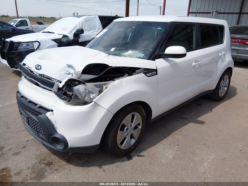 2016 Kia Soul VIN KNDJN2A21G7358419 IAAI salvage auction — LEFT FRONT, Original (Texas), sold $925 on 2026-07-08 (photo 2)