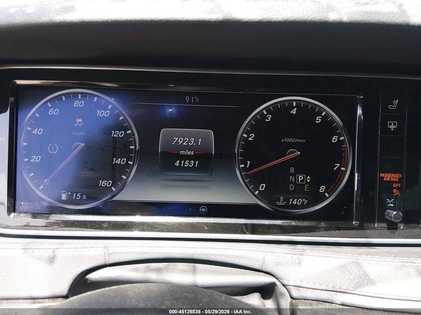 2015 Mercedes-benz S-klasse VIN WDDUG8CB5FA132706 IAAI salvage auction — FRONT END, Salvage (Louisiana), sold $8,075 on 2026-07-13 (photo 7)