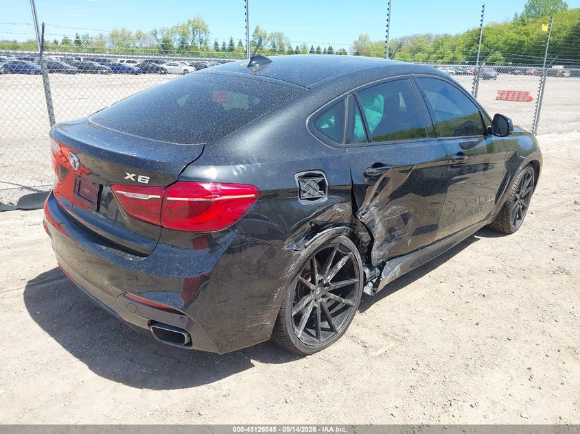 2015 BMW X6 VIN 5UXKU2C58F0N77530 IAAI salvage auction — RIGHT SIDE, Salvage (Illinois), sold $7,700 on 2026-07-29 (photo 4)