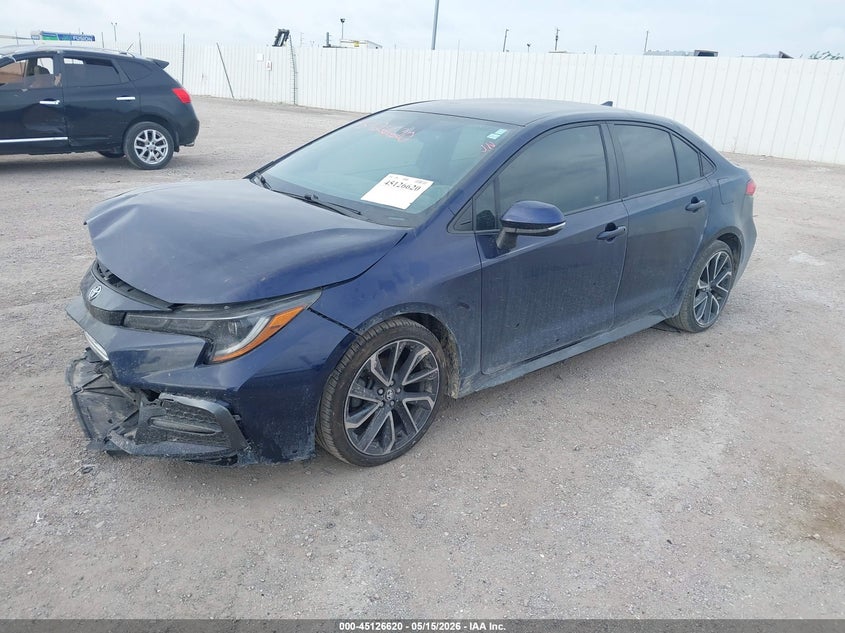 2020 Toyota Corolla VIN JTDS4RCE7LJ002304 IAAI salvage auction — FRONT END, Salvage (Texas), sold $3,250 on 2026-07-29 (photo 2)