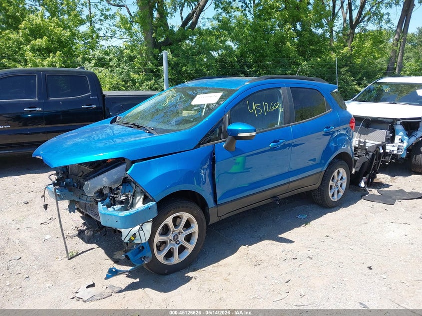 2020 Ford Ecosport VIN MAJ6S3GL4LC327662 IAAI salvage auction — FRONT END, Salvage (Indiana), sold $350 on 2026-07-22 (photo 2)