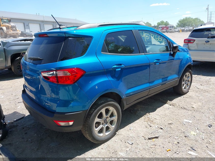 2020 Ford Ecosport VIN MAJ6S3GL4LC327662 IAAI salvage auction — FRONT END, Salvage (Indiana), sold $350 on 2026-07-22 (photo 4)