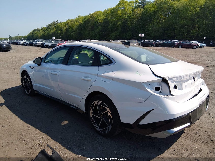 2024 Hyundai Sonata VIN KMHL14JAXRA403642 IAAI salvage auction — FRONT & REAR, Salvage (Massachusetts), sold $9,100 on 2026-07-21 (photo 3)