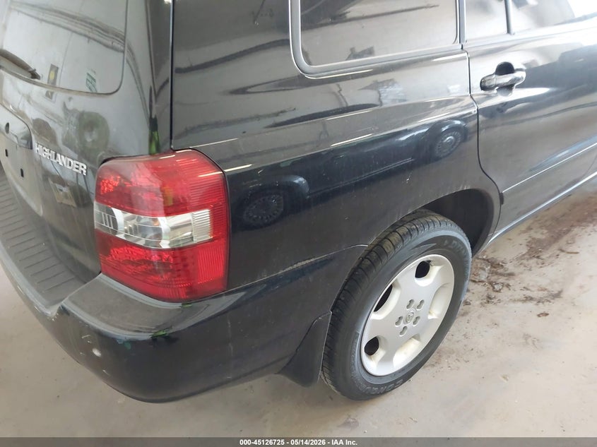 2005 Toyota Highlander VIN JTEEP21A350120656 IAAI salvage auction — NORMAL WEAR, Salvage (Texas), sold $1,450 on 2026-07-15 (photo 6)