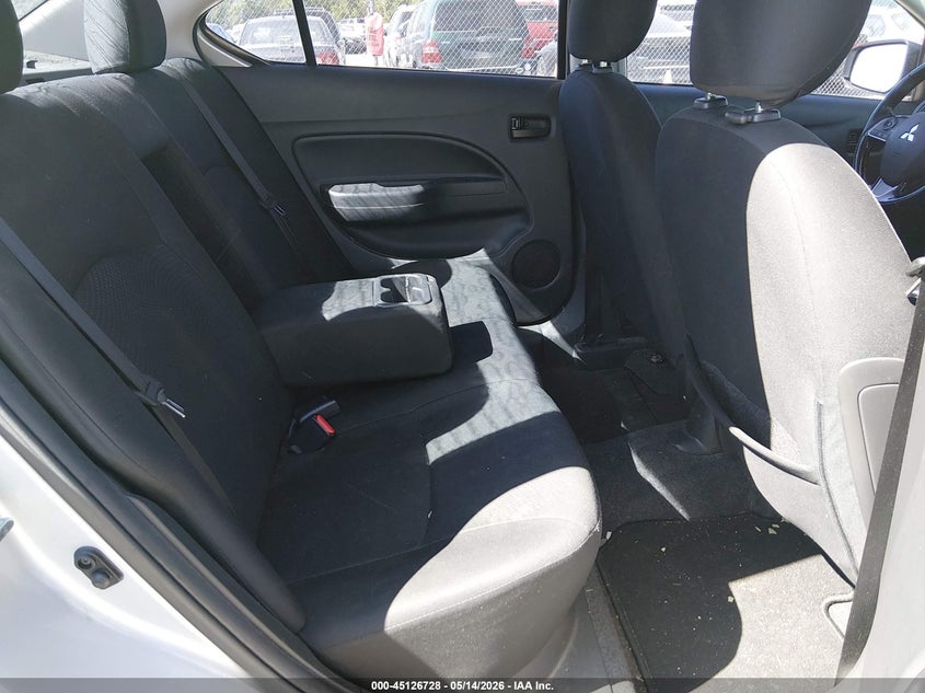 2017 Mitsubishi Mirage VIN ML32F3FJ6HHF07240 IAAI salvage auction — NORMAL WEAR, Salvage (Texas), sold $325 on 2026-07-13 (photo 8)
