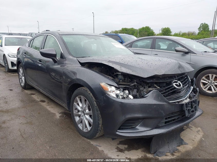 2016 Mazda 6 VIN JM1GJ1U56G1437271 IAAI salvage auction — FRONT END, Salvage (Ohio), sold $375 on 2026-07-07 (photo 1)