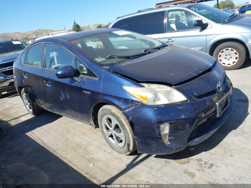 2012 Toyota Prius VIN JTDKN3DUXC1592224 IAAI salvage auction — LEFT FRONT, Salvage (California), sold $2,175 on 2026-07-09 (photo 1)