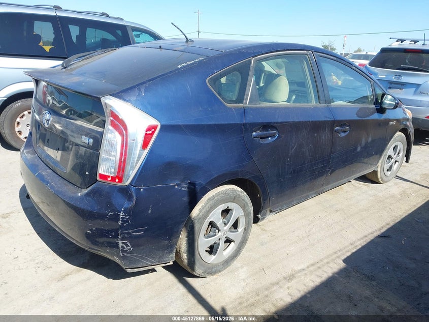 2012 Toyota Prius VIN JTDKN3DUXC1592224 IAAI salvage auction — LEFT FRONT, Salvage (California), sold $2,175 on 2026-07-09 (photo 4)