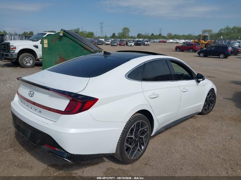 2023 Hyundai Sonata VIN KMHL14JC5PA260162 IAAI salvage auction — LEFT FRONT, Salvage (Illinois), sold $7,100 on 2026-07-22 (photo 4)