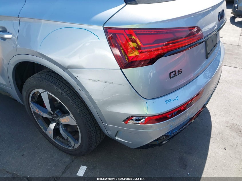 2024 Audi Q5 VIN WA1EAAFY9R2116248 IAAI salvage auction — LEFT REAR, Salvage Certificate (California), sold $21,800 on 2026-07-15 (photo 6)