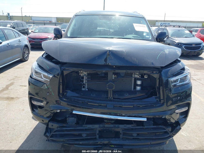 2024 Infiniti Qx80 VIN JN8AZ2AF1R9765580 IAAI salvage auction — FRONT END, Original (Texas), sold $16,600 on 2026-07-26 (photo 6)