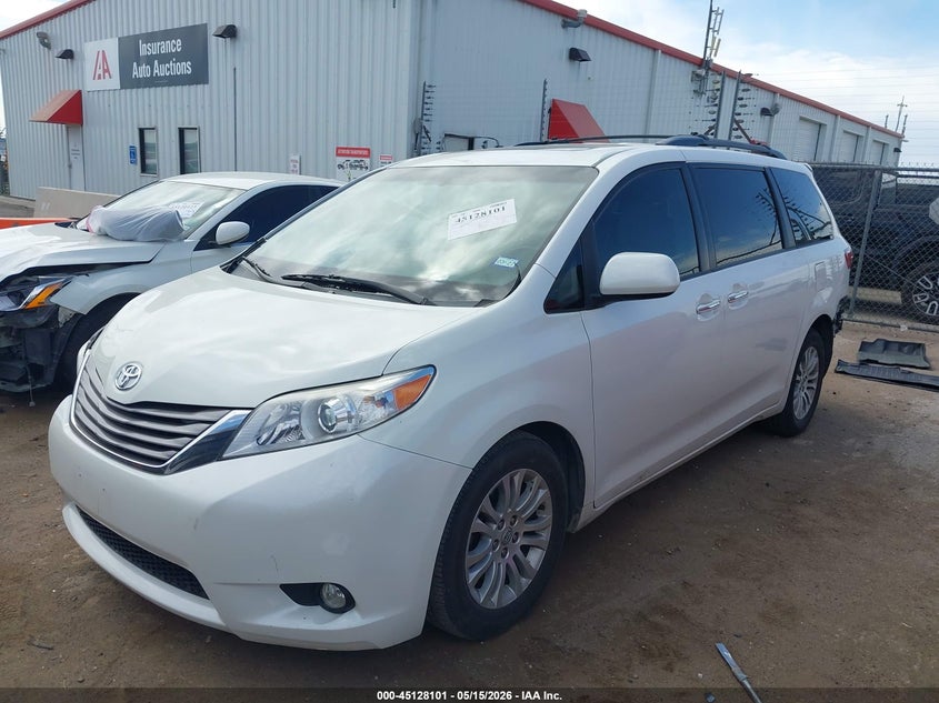 2016 Toyota Sienna VIN 5TDYK3DC2GS723505 IAAI salvage auction — REAR END, Salvage (Texas), sold $4,500 on 2026-07-21 (photo 2)
