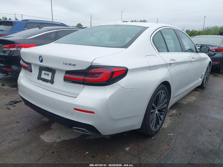 2021 BMW 5er VIN WBA53BH03MWW98200 IAAI salvage auction — HAIL, Salvage (Ohio), sold $15,350 on 2026-07-06 (photo 4)
