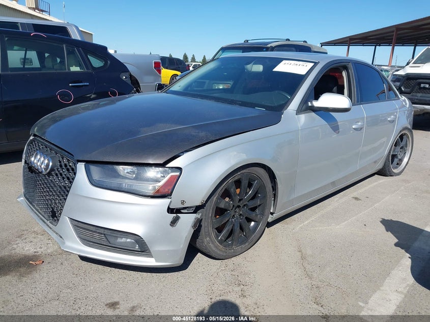 2014 Audi A4 VIN WAUAFAFL5EA011097 IAAI salvage auction — NORMAL WEAR, Clear - Dealer Only (California), sold $150 on 2026-07-28 (photo 2)