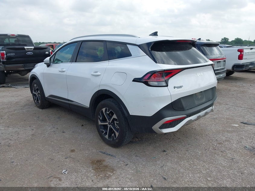 2024 Kia Sportage VIN 5XYK3CDFXRG206661 IAAI salvage auction — HAIL, Original (Texas), sold $12,800 on 2026-07-28 (photo 3)
