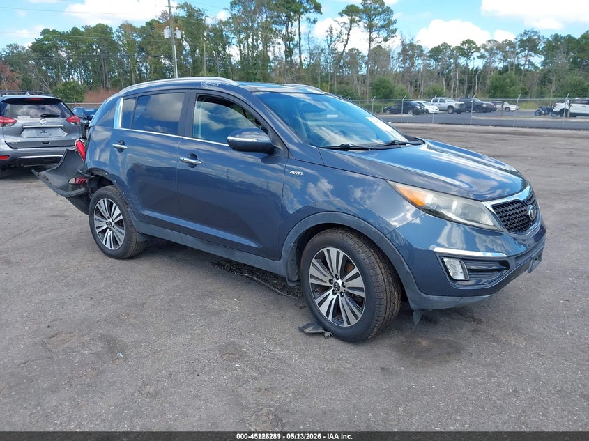 2014 Kia Sportage VIN KNDPCCAC9E7646653 IAAI salvage auction — REAR END, Salvage (Idaho), sold $1,300 on 2026-07-14 (photo 1)