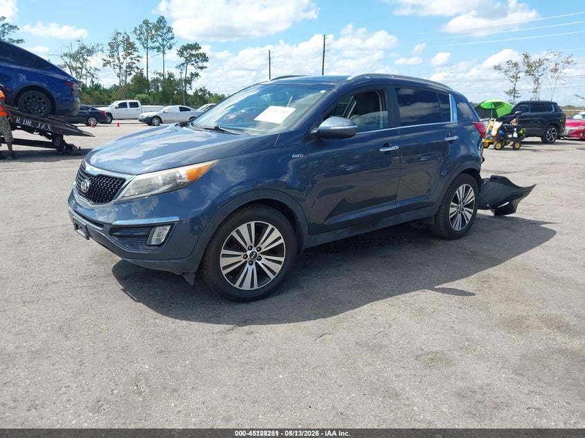 2014 Kia Sportage VIN KNDPCCAC9E7646653 IAAI salvage auction — REAR END, Salvage (Idaho), sold $1,300 on 2026-07-14 (photo 2)
