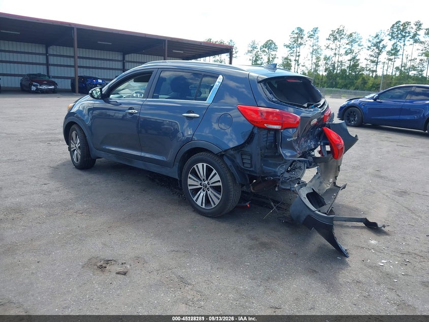 2014 Kia Sportage VIN KNDPCCAC9E7646653 IAAI salvage auction — REAR END, Salvage (Idaho), sold $1,300 on 2026-07-14 (photo 3)