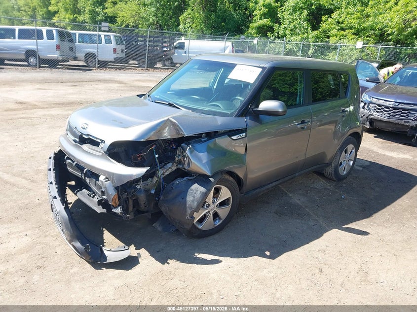 2016 Kia Soul VIN KNDJN2A21G7242038 IAAI salvage auction — LEFT FRONT, Salvage - Greater Than 75% (Maryland), sold $925 on 2026-07-07 (photo 2)