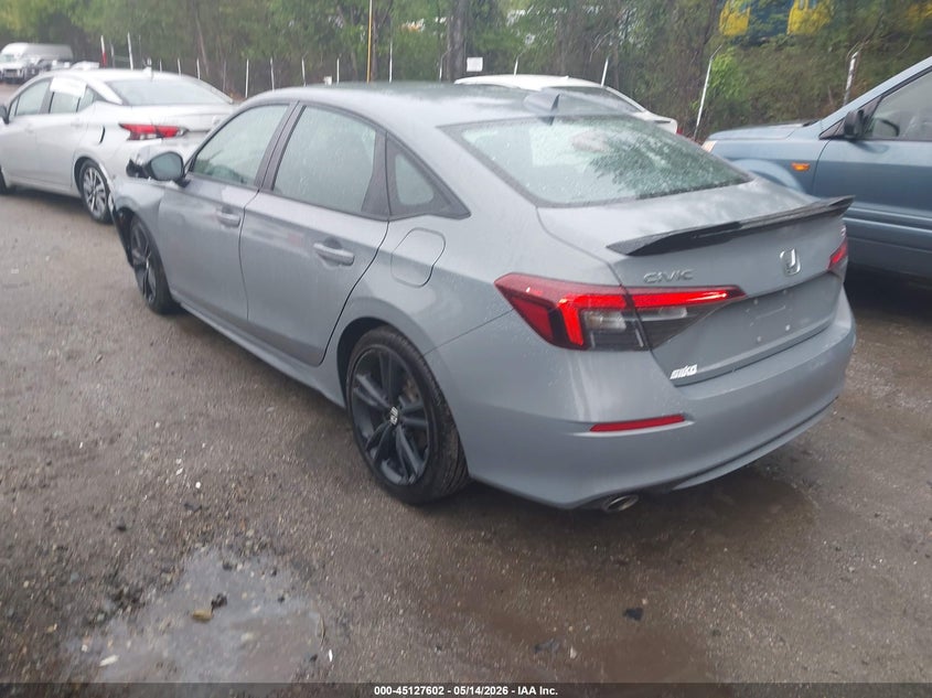 2025 Honda Civic VIN 2HGFE1E51SH475016 IAAI salvage auction — FRONT END, Salvage (Rhode Island), sold $8,100 on 2026-08-22 (photo 3)